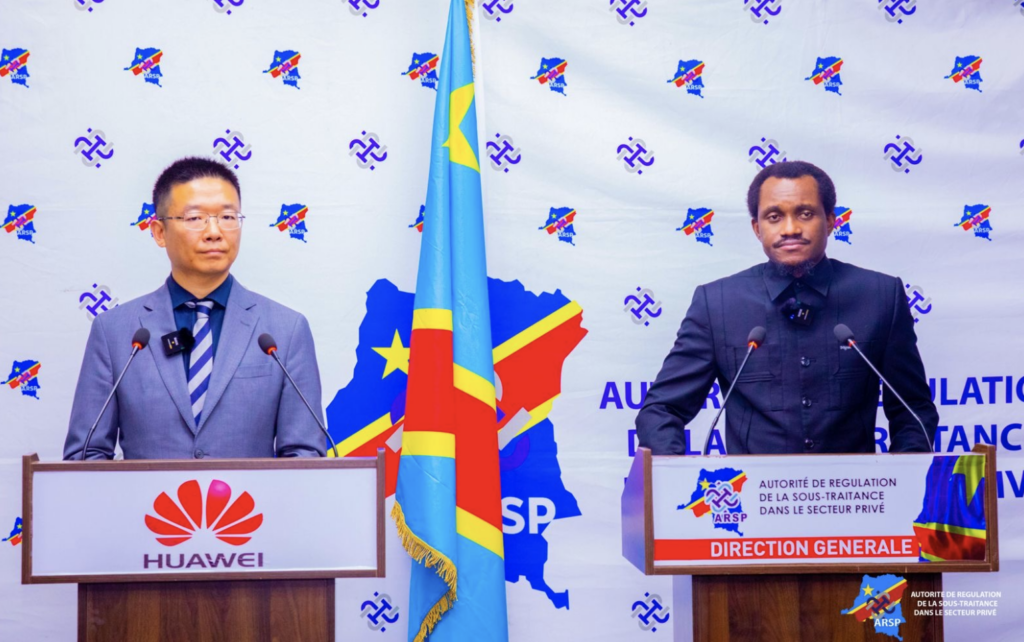 RDC : HUAWEI SA SE DECLARE DISPONIBLE A RECEVOIR LES LISTES DES ENTREPRISES SOUS-TRAITANTES RECOMMANDEES PAR L’ARSP