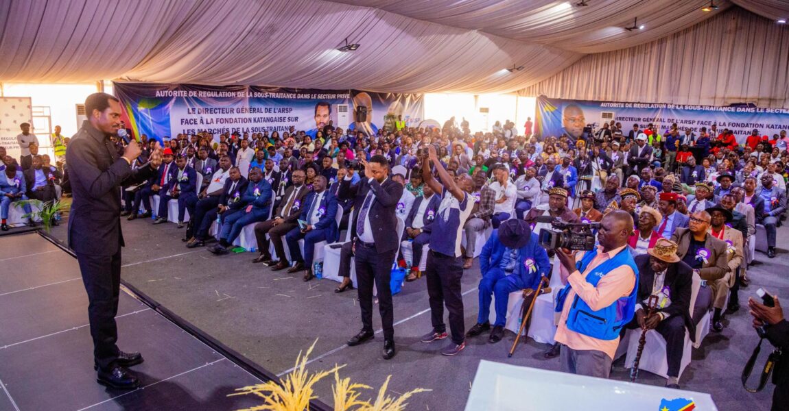 GRAND-KATANGA : LE DG DE L’ARSP MIGUEL KASHAL A MIS D’ACCORD LA FONDATION KATANGAISE SUR LA VISION DE FÉLIX TSHISEKEDI  DANS LA SOUS-TRAITANCE EN RDC