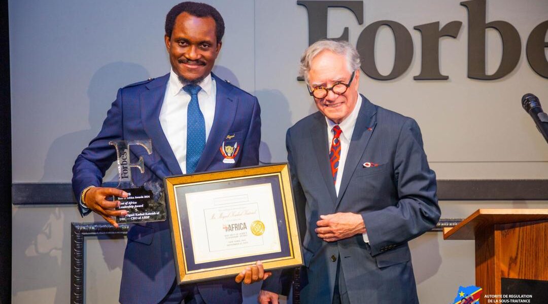 MIGUEL KASHAL A DEDIE SON TROPHEE FORBS AWARD 2024 AU PRESIDENT FELIX TSHISEKEDI ET A PLAIDE POUR LE RETOUR DE LA PAIX A L’EST DE LA RDC.